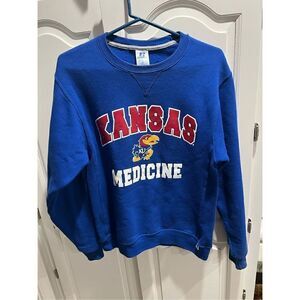 Vintage Russell Athletics  Kansas Jayhawks Sweatshirt Vint Medicine size Small